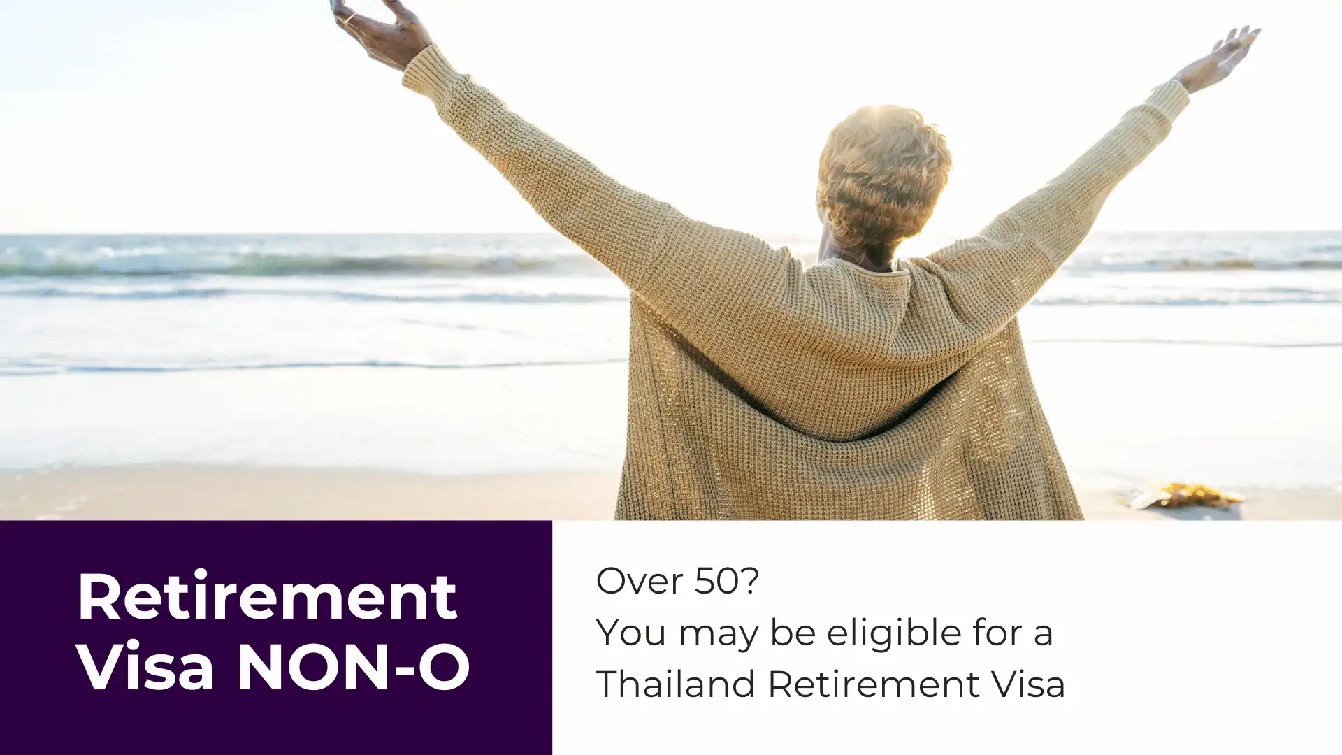 Woman overlooking sea on Thailand Retirement Visa