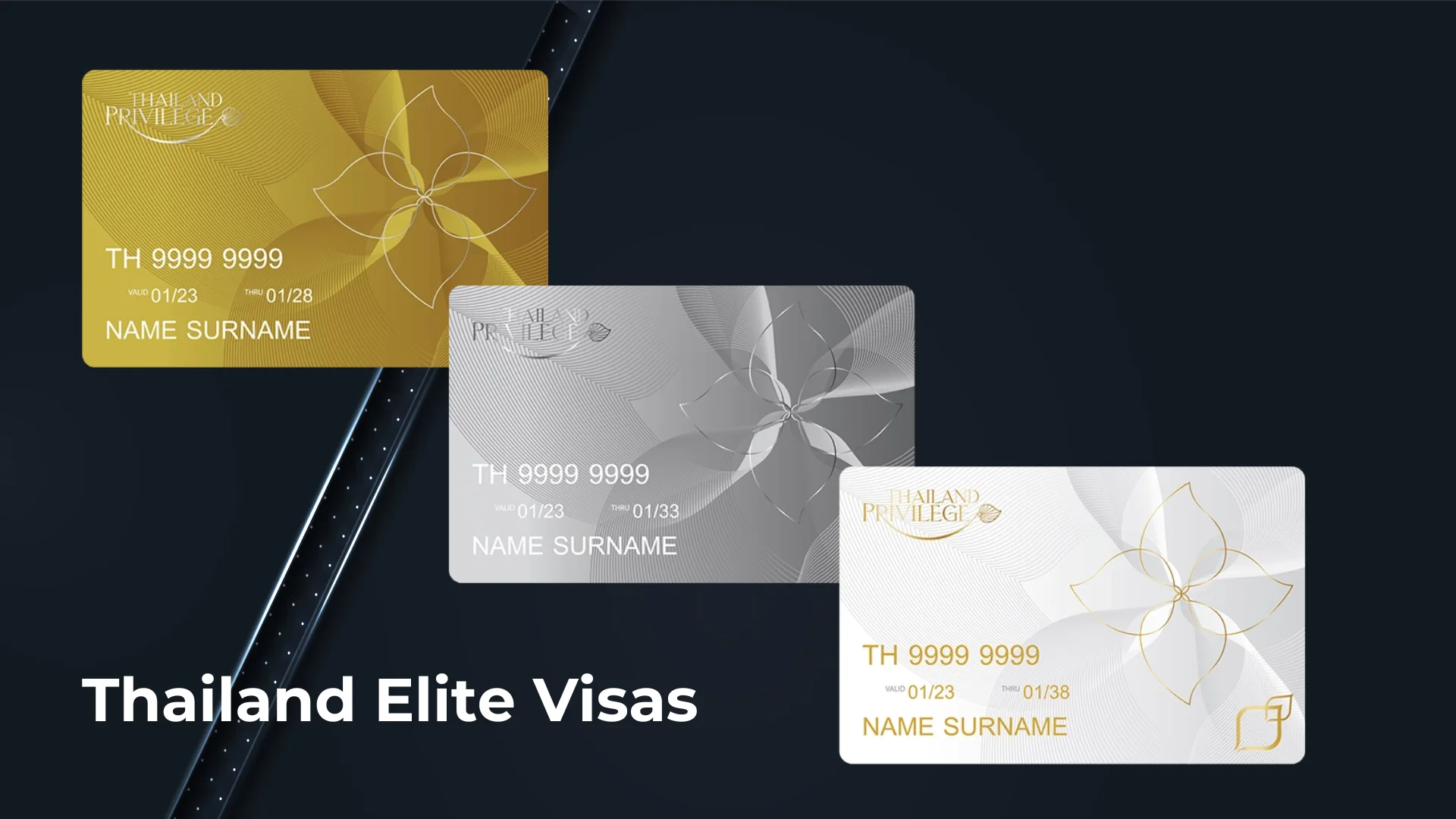 three thailand elite visa cards