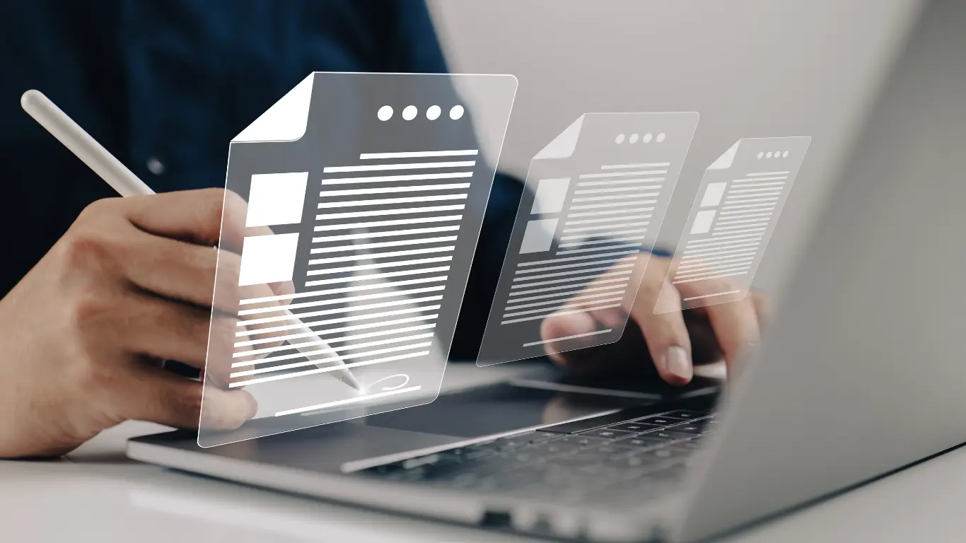 man signing an e-signature in thailand