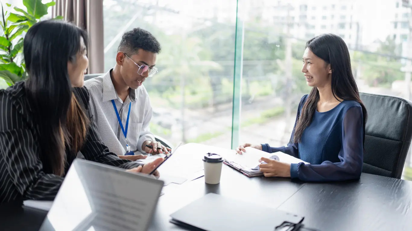 clients discussing their non-b visas applications